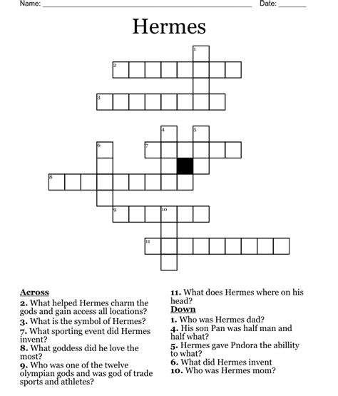 designer hermes crossword.